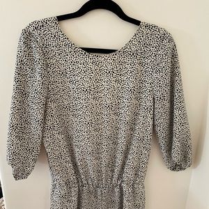 Zara leopard print romper